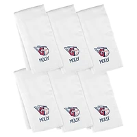 Infant Chad & Jake White Cleveland Guardians Personalized Burp Cloth -Pack