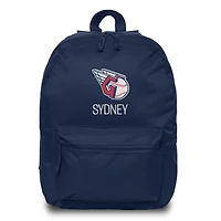 Youth Chad & Jake Navy Cleveland Guardians Personalized Primary Logo Backpack