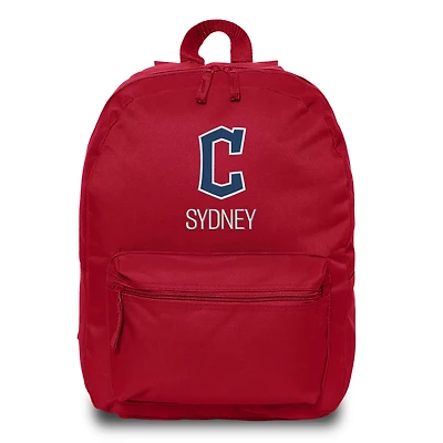 Youth Chad & Jake Red Cleveland Guardians Personalized Block C Backpack