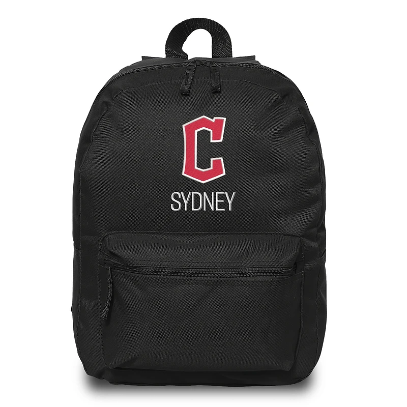 Youth Chad & Jake Black Cleveland Guardians Personalized Block C Backpack