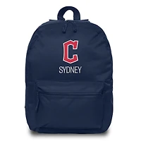Youth Chad & Jake Navy Cleveland Guardians Personalized Block C Backpack
