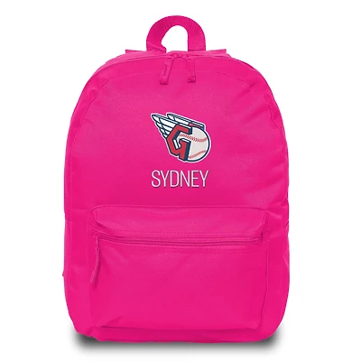 Youth Chad & Jake Pink Cleveland Guardians Personalized Primary Logo Backpack