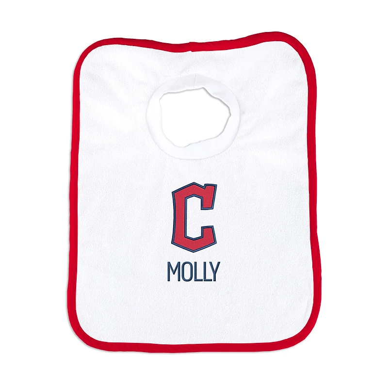 Infant Chad & Jake Cleveland Guardians Personalized Block C Bib