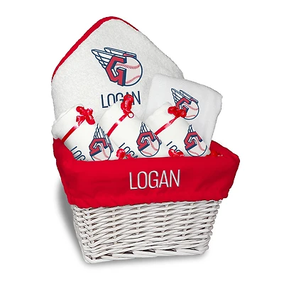 Chad & Jake Red Cleveland Guardians Personalized Primary Logo Medium Gift Basket