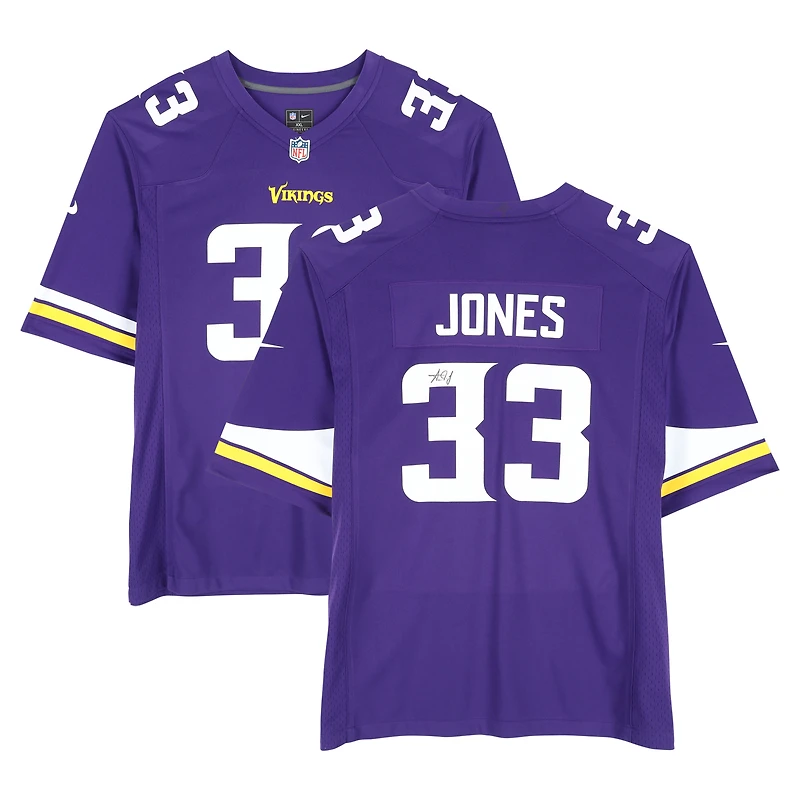 Aaron Jones Minnesota Vikings Autographed Purple Nike Game Jersey