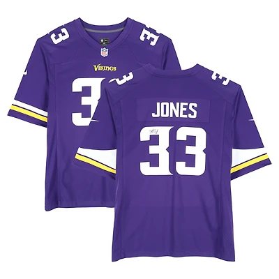 Aaron Jones Minnesota Vikings Autographed Purple Nike Game Jersey