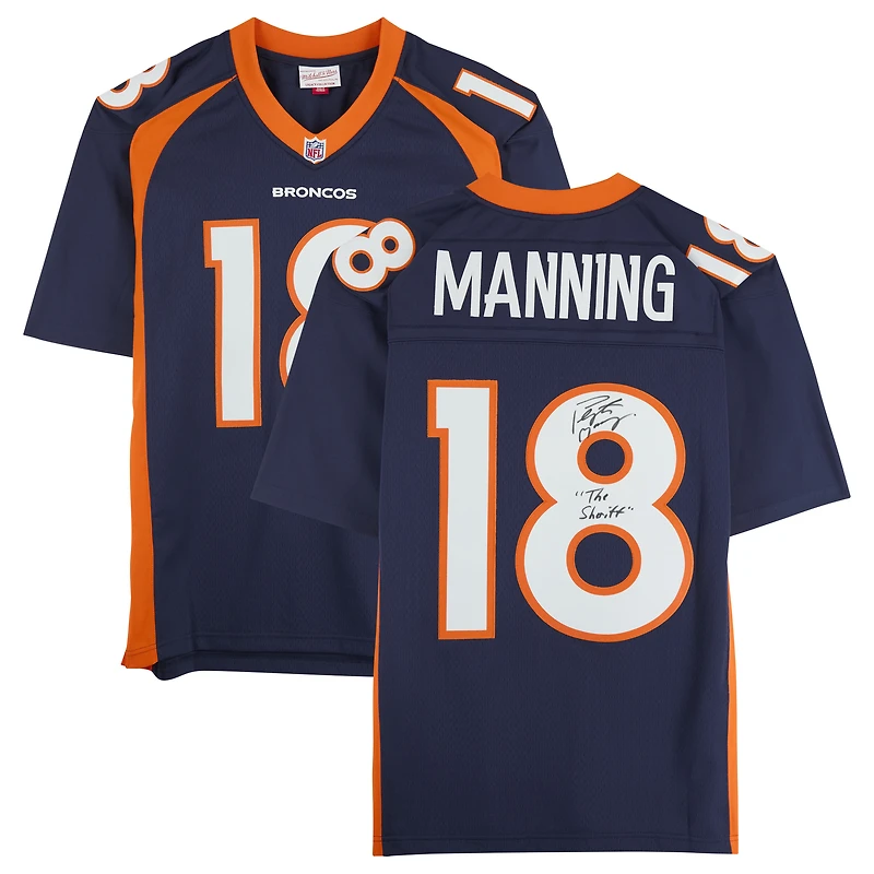 Peyton Manning Denver Broncos Autographed Navy Mitchell & Ness 2015 Legacy Jersey with "The Sheriff" Inscription