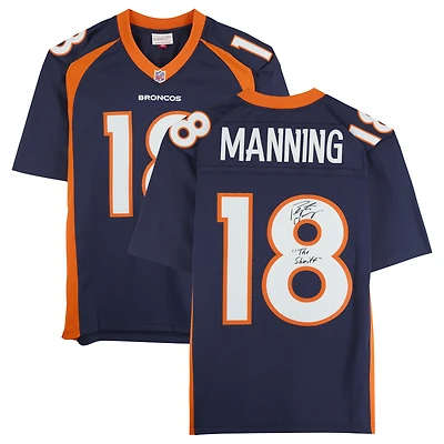 Peyton Manning Denver Broncos Autographed Navy Mitchell & Ness 2015 Legacy Jersey with "The Sheriff" Inscription