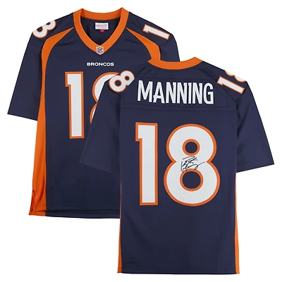 Peyton Manning Denver Broncos Autographed Navy Mitchell & Ness 2015 Legacy Jersey