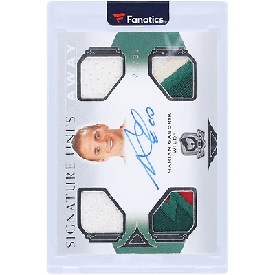 Marian Gaborik Dallas Stars Autographed 2020-21 Upper Deck The Cup Signature Uni's Relic #SAU-MG #23/35 Card