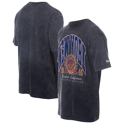 Men's New Era  Black York Knicks Sport Classics Mineral Washed T-Shirt