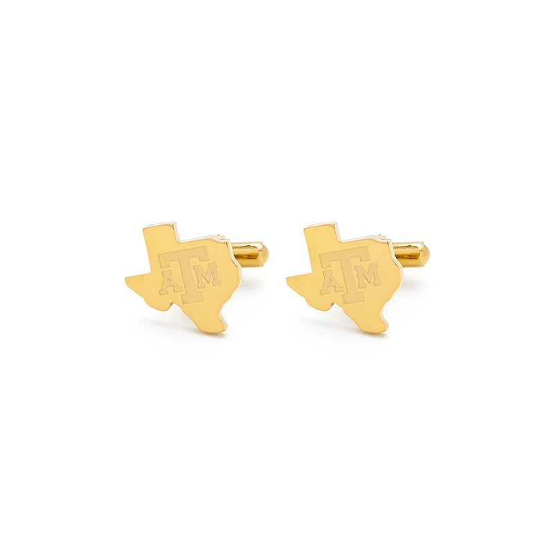 FanDrip Gold Texas A&M Aggies Cufflinks