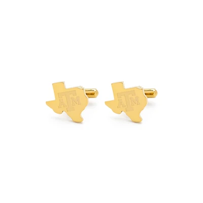 FanDrip Gold Texas A&M Aggies Cufflinks