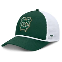 Men's Fanatics Green/White Chicago Blackhawks Bermuda A-Frame Adjustable Hat