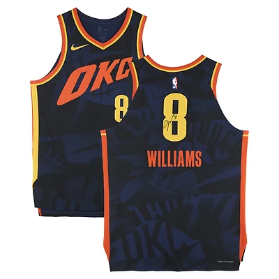 Jalen Williams Oklahoma City Thunder Autographed Nike Black 2023-24 City Edition Authentic Jersey