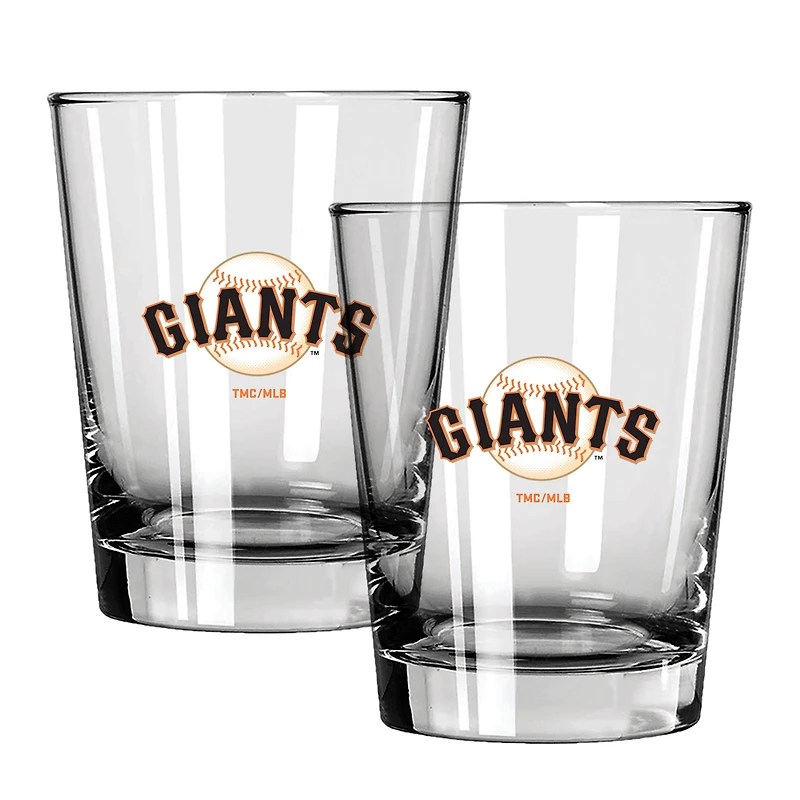The Memory Company San Francisco Giants 15oz. Two-Pack Rocks Glass Gift Set