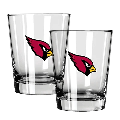 The Memory Company Arizona Cardinals 15oz. Two-Pack Rocks Glass Gift Set