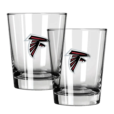 The Memory Company Atlanta Falcons 15oz. Two-Pack Rocks Glass Gift Set