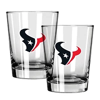 The Memory Company Houston Texans 15oz. Two-Pack Rocks Glass Gift Set