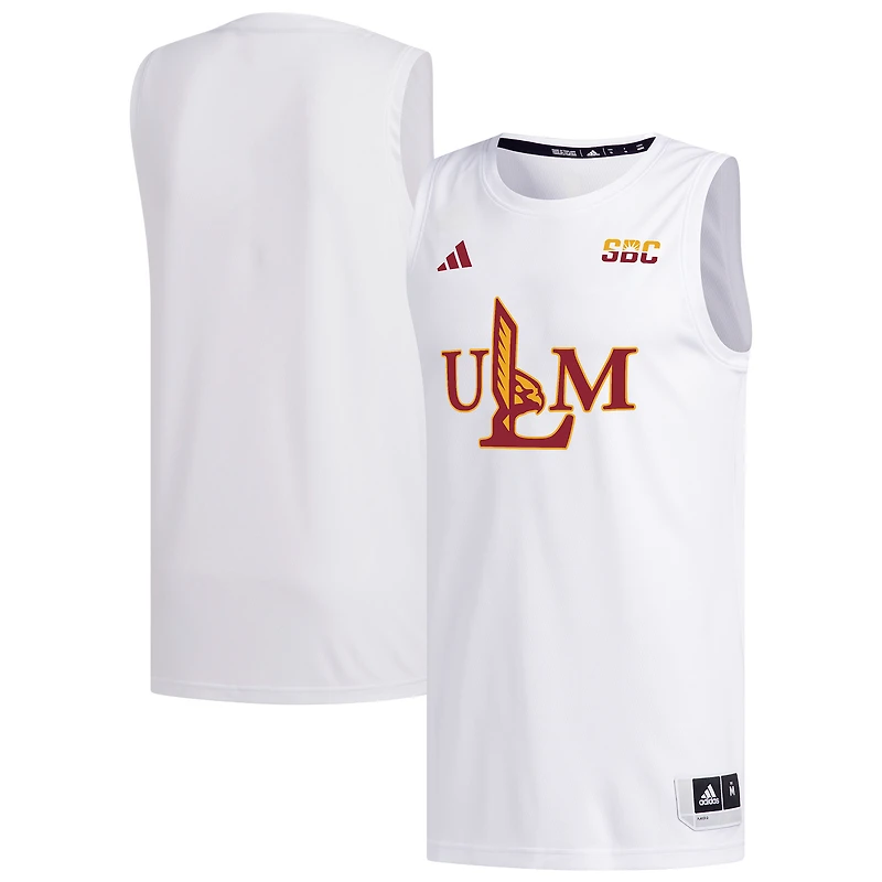 Men's adidas White ULM Warhawks Replica Basketball Jersey