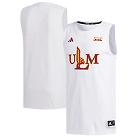 Men's adidas White ULM Warhawks Replica Basketball Jersey