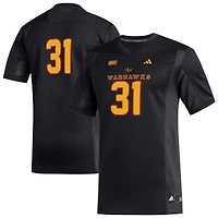 Men's adidas #31 Black ULM Warhawks Replica Football Jersey