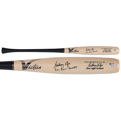 Anthony Volpe New York Yankees Autographed Victus Game Model Bat with "Pride. Passion. Pinstripes." Inscription
