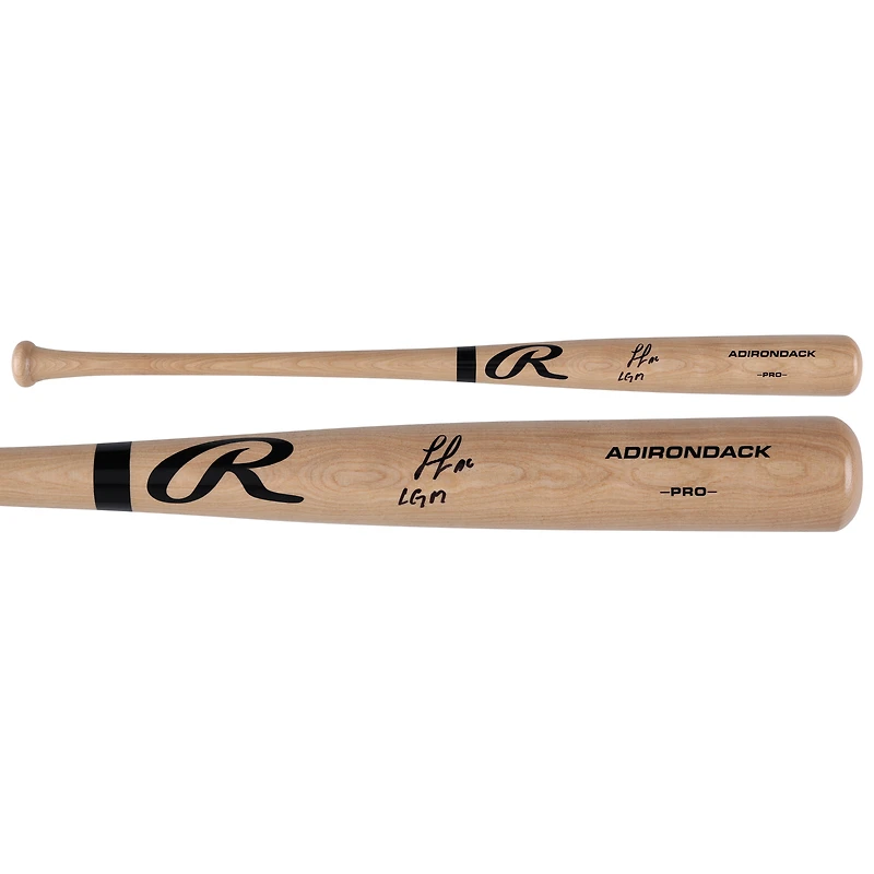 Luisangel Acuña New York Mets Autographed Blonde Rawlings Pro Bat with "LGM" Inscription