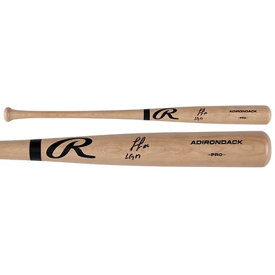 Luisangel Acuña New York Mets Autographed Blonde Rawlings Pro Bat with "LGM" Inscription