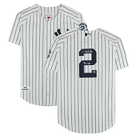 Derek Jeter New York Yankees Autographed White Mitchell & Ness 2014 Authentic Jersey with "The Captain" Inscription
