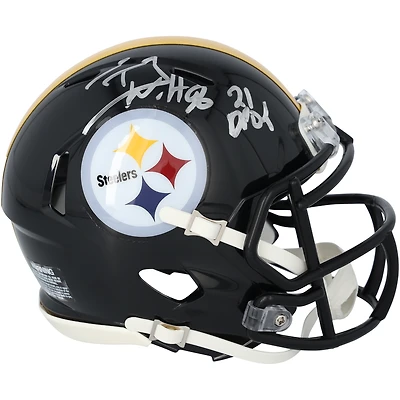 T.J. Watt Pittsburgh Steelers Autographed Riddell Speed Mini Helmet with "21 DPOY" Inscription
