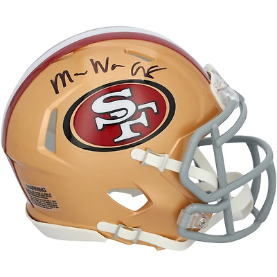 Mykel Williams San Francisco 49ers Autographed Riddell Speed Mini Helmet