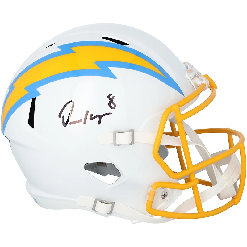 Omarion Hampton Los Angeles Chargers Autographed Riddell Speed Replica Helmet