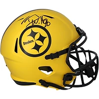 T.J. Watt Pittsburgh Steelers Autographed Riddell Rave Speed Replica Helmet