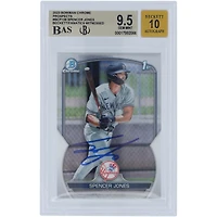 Spencer Jones New York Yankees Autographed 2023 Bowman Chrome Prospects 1st Bowman #BCP-139 Beckett Fanatics Witnessed Authenticated 9.5/10 Card