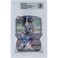 Spencer Jones New York Yankees Autographed 2023 Bowman Prospects 1st Bowman #BP-139 Beckett Fanatics Witnessed Authenticated Card