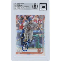 Jeff McNeil New York Mets Autographed 2019 Topps Chrome X-Fractors #152 Beckett Fanatics Witnessed Authenticated 10 Rookie Card
