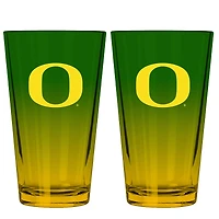 The Memory Company Oregon Ducks Two-Pack 16oz. Ombre Pint Glass Set