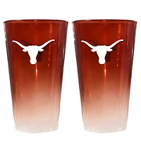 The Memory Company Texas Longhorns Two-Pack 16oz. Ombre Pint Glass Set