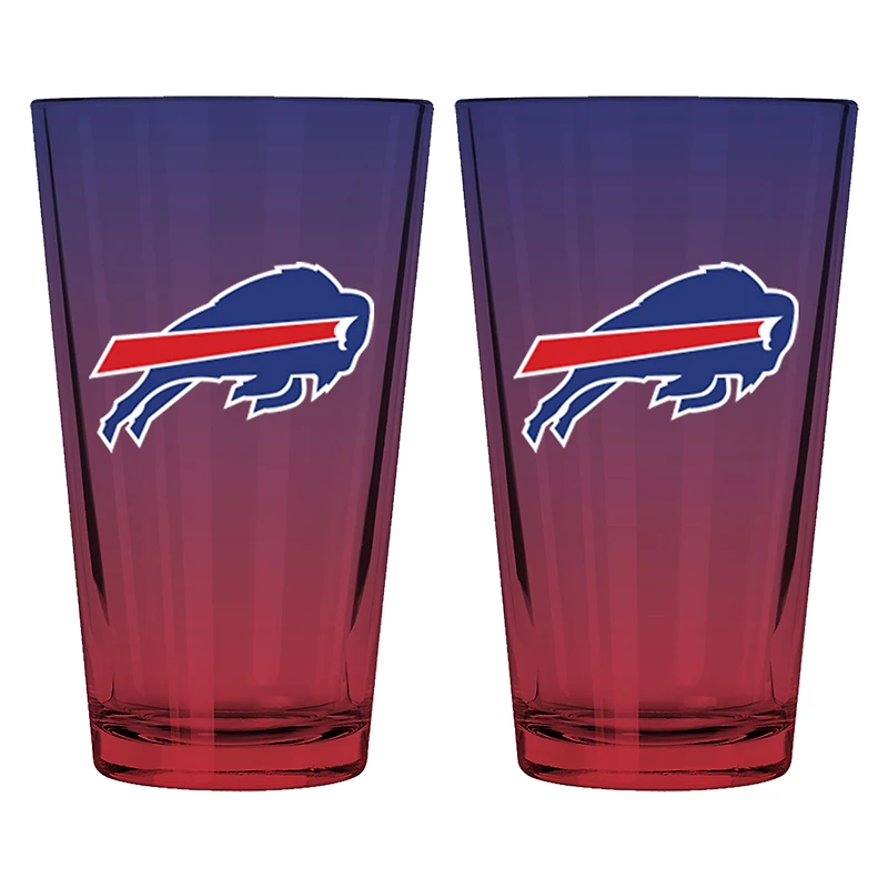 The Memory Company Buffalo Bills Two-Pack 16oz. Ombre Pint Glass Set