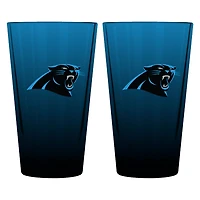 The Memory Company Carolina Panthers Two-Pack 16oz. Ombre Pint Glass Set