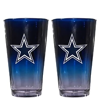 The Memory Company Dallas Cowboys Two-Pack 16oz. Ombre Pint Glass Set