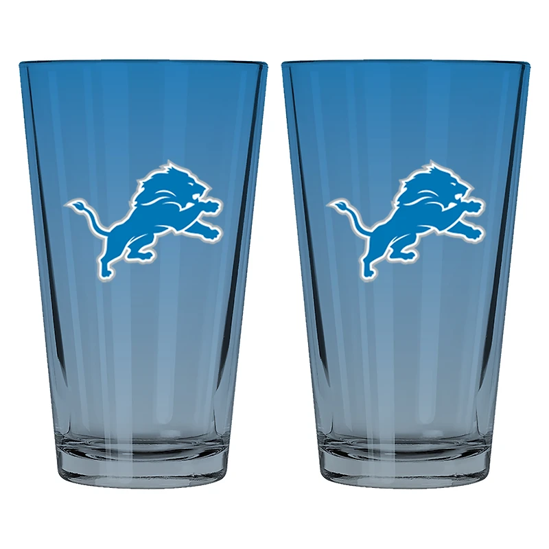 The Memory Company Detroit Lions Two-Pack 16oz. Ombre Pint Glass Set