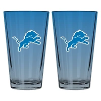 The Memory Company Detroit Lions Two-Pack 16oz. Ombre Pint Glass Set