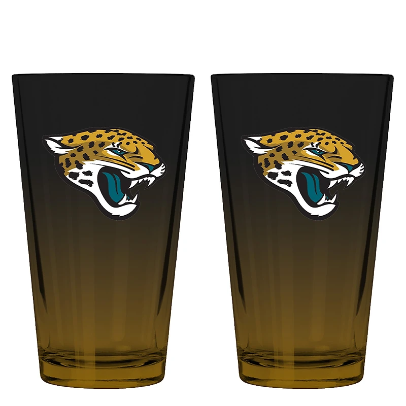 The Memory Company Jacksonville Jaguars Two-Pack 16oz. Ombre Pint Glass Set