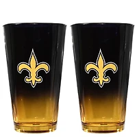 The Memory Company New Orleans Saints Two-Pack 16oz. Ombre Pint Glass Set