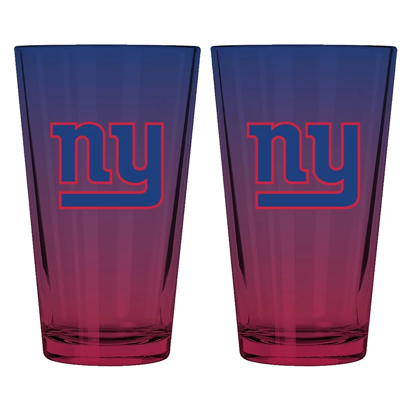 The Memory Company New York Giants Two-Pack 16oz. Ombre Pint Glass Set