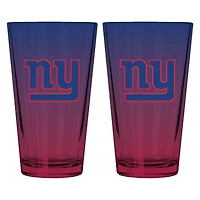 The Memory Company New York Giants Two-Pack 16oz. Ombre Pint Glass Set
