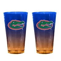 The Memory Company Florida Gators Two-Pack 16oz. Ombre Pint Glass Set