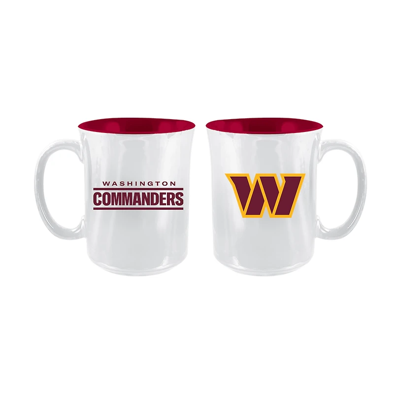 The Memory Company Washington Commanders 2-Pack 15oz. Iridescent Ceramic Mug Set